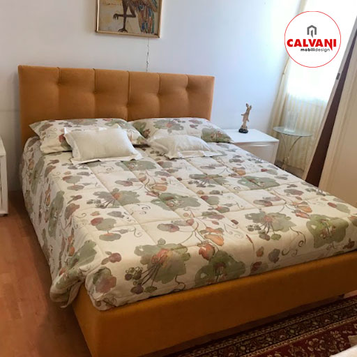 Letto mod. Enrica piedi GP2 H10 cm Tessuto BACOS disp. con altri tessuti € 850.00 lo trovi da Arredamenti CALVANI a Colonnetta Sabina a pochi Km da Roma